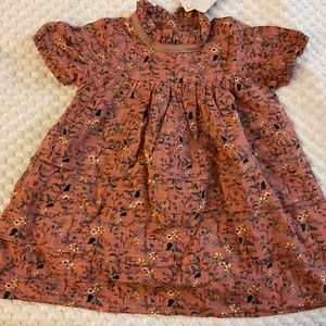 Girls’ Size 80 (12-18 month) Floral Rose Ruffle Dress by South Tao-NEW WITH TAGS